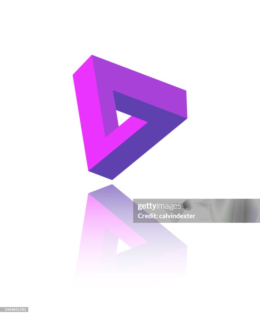 Impossible Geometry Triangle Design High-Res Vector Graphic - Getty Images