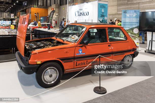 Renault 5 is seen during the "Retromovil" Old Fashioned Fair 2022 at Ifema on November 26, 2022 in Madrid, Spain.