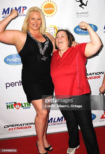 Personality Robin Coleman and trainer Jeanette Depatie participate in The Operation Fitness Free Health & Fitness Expo held at Westfield Culver City...