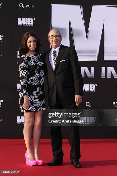 Director Barry Sonnenfeld and his daughter Chloe attend the 'Men In Black 3' Germany Premiere at O2 World on May 14, 2012 in Berlin, Germany.