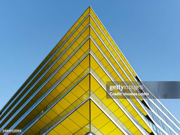 abstract of financial building exterior - london architecture stock pictures, royalty-free photos & images