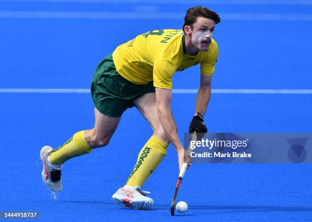 Dylan Martin of the Kookaburras during game 2 of the International Hockey Test Series between Australia and India at MATE Stadium on November 27,...