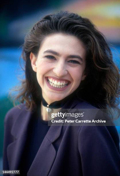 Australian actress Claudia Black at Bondi Beach in 1993 in Sydney, Australia.