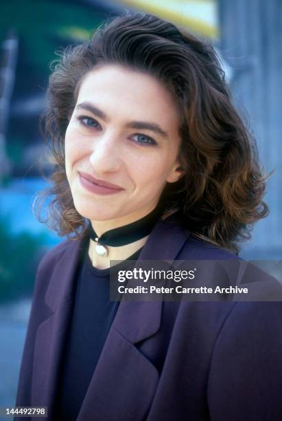 Australian actress Claudia Black at Bondi Beach in 1993 in Sydney, Australia.