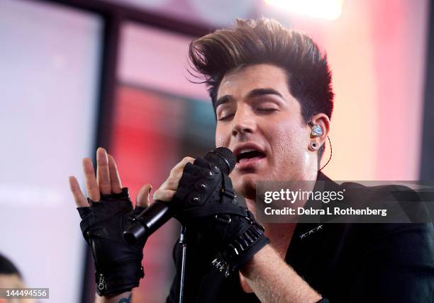 Adam Lambert performs at MLB Fan Cave on May 14, 2012 in New York City.