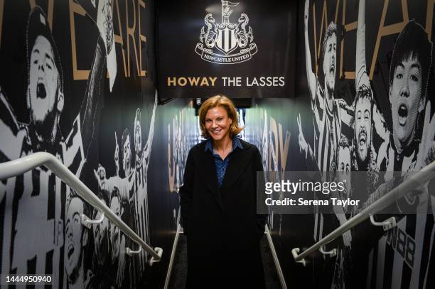 Newcastle United Co-Owner and Chief Executive Officer of PCP Capital Partners Amanda Staveley during the Vitality Women's FA Cup - Second Round...