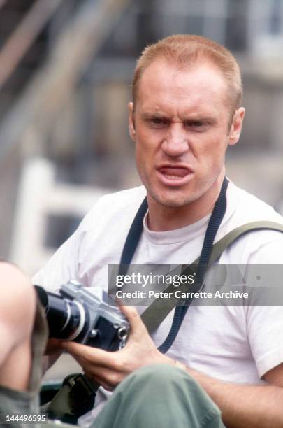 Actor Steven Vidler on the set of the television mini series 'Frankie's House' in 1992 in Australia.