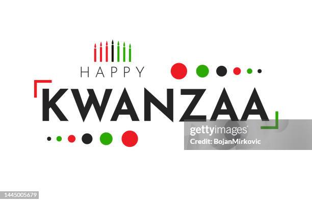 ilustraciones, imágenes clip art, dibujos animados e iconos de stock de póster de happy kwanzaa, fondo. vector - kwanzaa