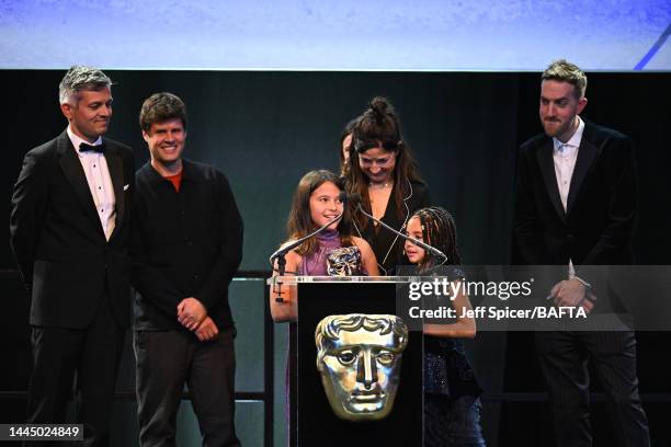 Lovely Little Farm Production Team winners of the Pre-School – Live Action award at the British Academy Children and Young People’s Awards at Old...