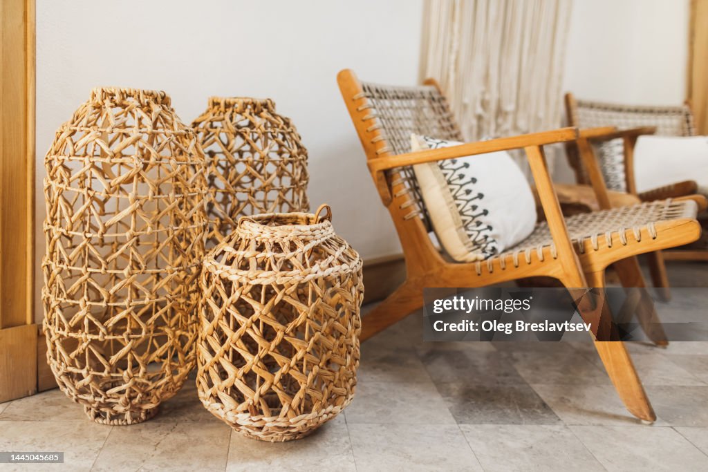 Stylish and trendy handmade wooden furniture made from natural materials