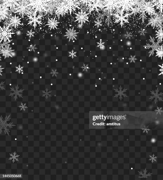 snow fall - snow transparent stock illustrations