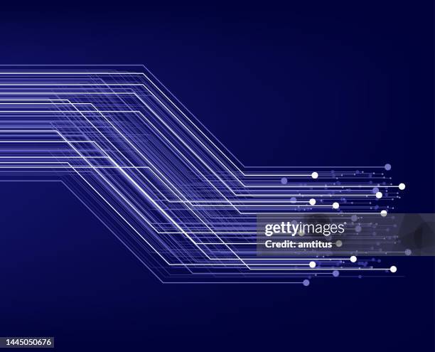 techno links blue - rendering of binary code pattern stock illustrations