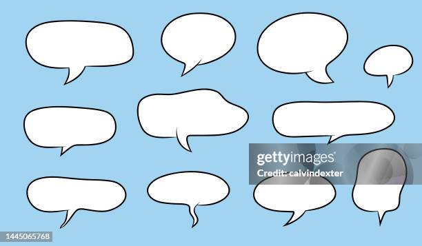 comic book speech bubbles - comic book bubble stock illustrations