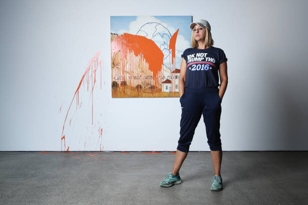 AUS: Australian Artist Caroline Zilinsky Destroys Own Work To Protest Climate Change
