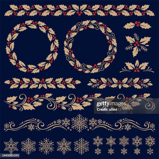 ilustrações de stock, clip art, desenhos animados e ícones de christmas ornaments - grinalda