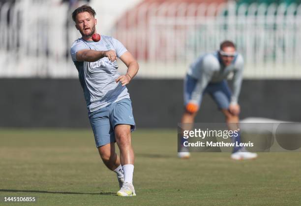 Ben Duckett of England pictured during a Nets Session ahead of the First Test match at Rawalpindi Cricket Stadium on November 28, 2022 in Rawalpindi,...