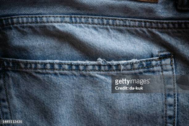 jeans texture close-up - jeans pocket stock pictures, royalty-free photos & images