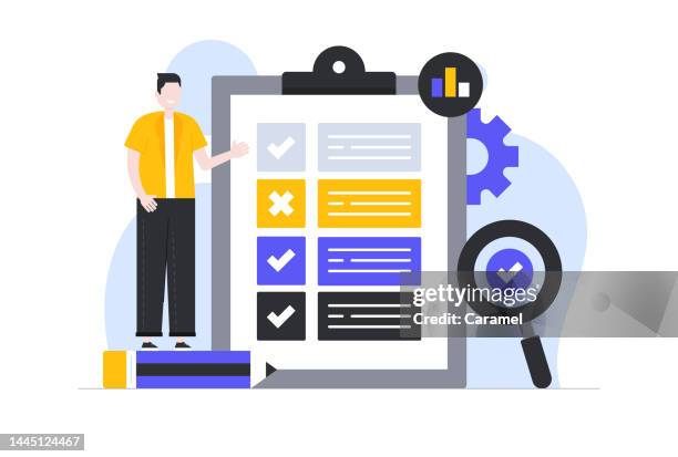 Vector Graphical Design Assessment Flat Design Illustration High-Res Vector Graphic - Getty Images