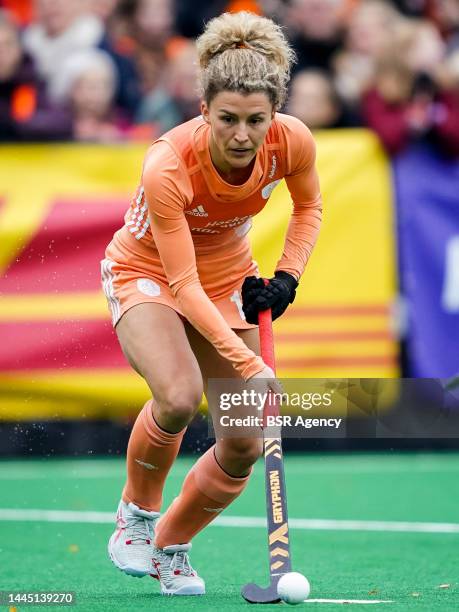 Maria Verschoor of the Netherlands during the Test match between Netherlands and Ireland at Sportpark Kees Boekelaan on November 27, 2022 in...