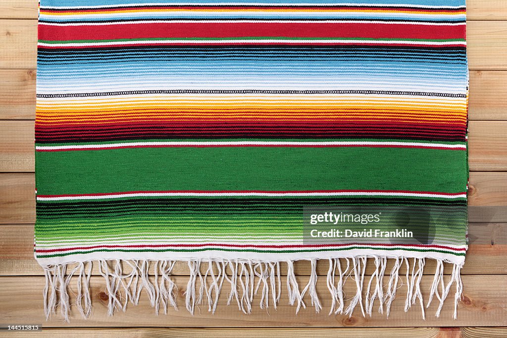 Mexican serape blanket