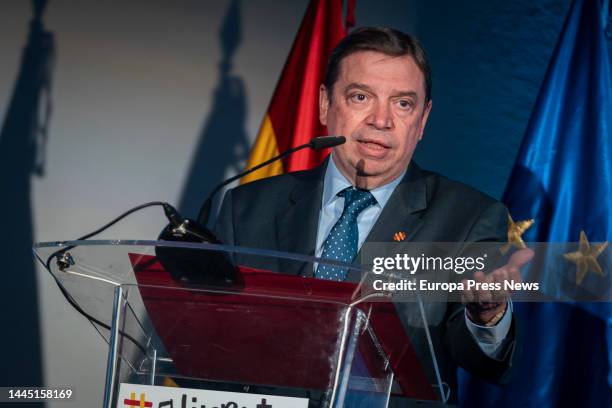 The Minister of Agriculture, Fisheries and Food, Luis Planas, during the presentation of the campaign 'Disfrutemos de un pais infinito en productos...