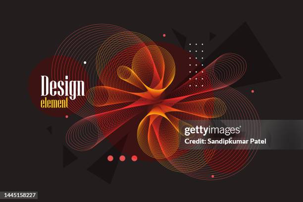abstract background with dynamic waves - funnel graphic stock illustrations