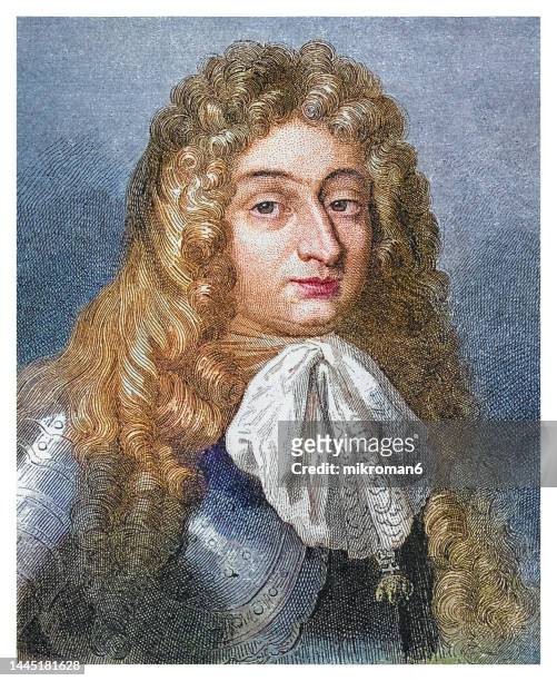 portrait of charles v, duke of lorraine and bar (3 april 1643 – 18 april 1690) succeeded his uncle charles iv, duke of lorraine as titular duke of lorraine and bar in 1675 - french royalty stock pictures, royalty-free photos & images