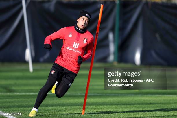 Marcus Tavernier of Bournemouth during a training session at Vitality Stadium on November 28, 2022 in Bournemouth, England.