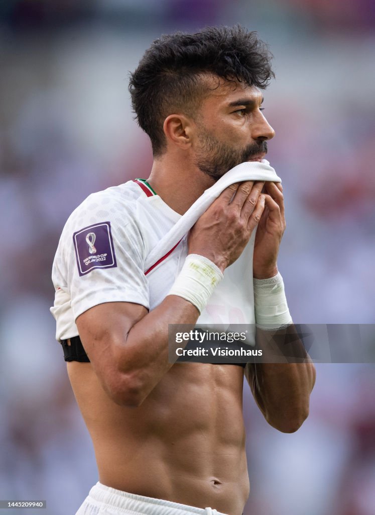 Ramin Rashidian Ramin Rezaeian of IR Iran during the FIFA World Cup Qatar 2022 Group ...