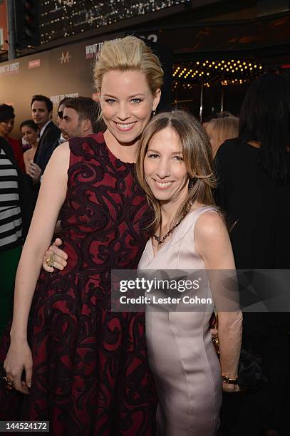 Actress Elizabeth Banks and executive producer Alli Shearmur arrive at the Los Angeles premiere of "What To Expect When You're Expecting" at...