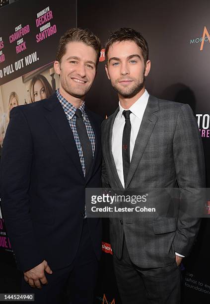 Actors Matthew Morrison and Chace Crawford arrive at the Los Angeles premiere of "What To Expect When You're Expecting" at Grauman's Chinese Theatre...