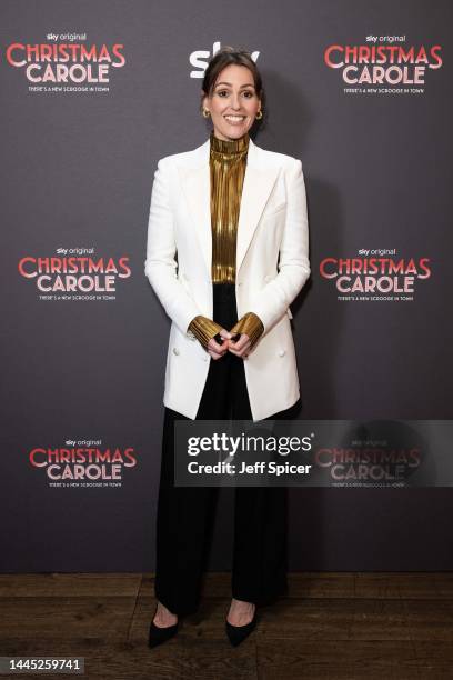 Suranne Jones attends the "Christmas Carole" screening at Ham Yard Hotel on November 28, 2022 in London, England.