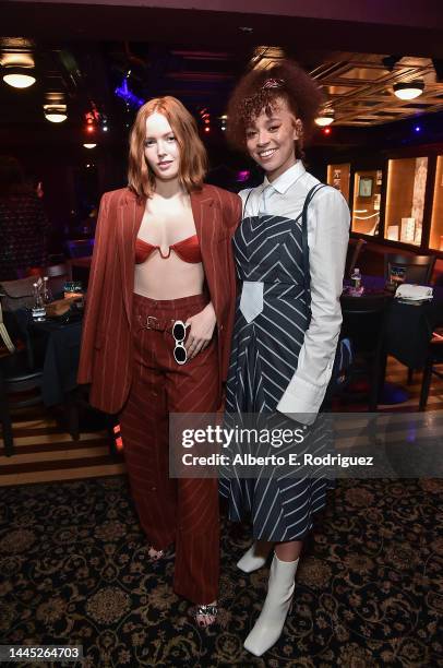 Ellie Bamber and Erin Kellyman attend a special influencer screening of Willow at The Magic Castle in Hollywood, California on November 28, 2022.