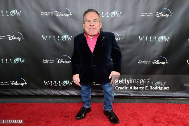 Warwick Davis attends a special influencer screening of Willow at The Magic Castle in Hollywood, California on November 28, 2022.