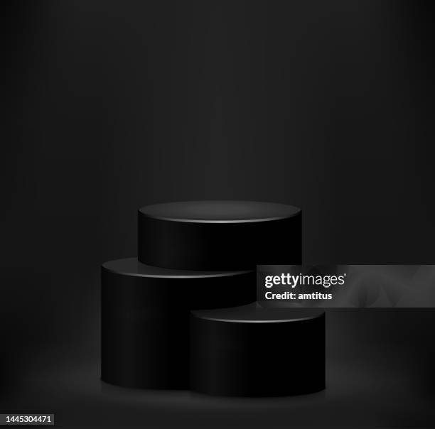black presentation podium - interior design studio stock illustrations