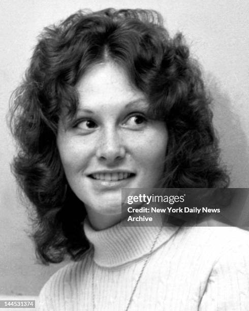 Actress Linda Lovelace aka Linda Susan Boreman being interviewed at Delsomma Restaurant, 266 W. 47 St., NYC.