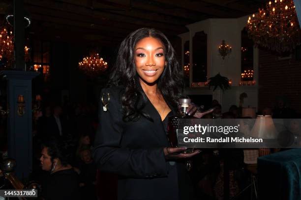 Brandy Norwood attends The Official Launch - attends Stella Rosa Premium Imported Brandy at Warwick on November 10, 2022 in Los Angeles, California.