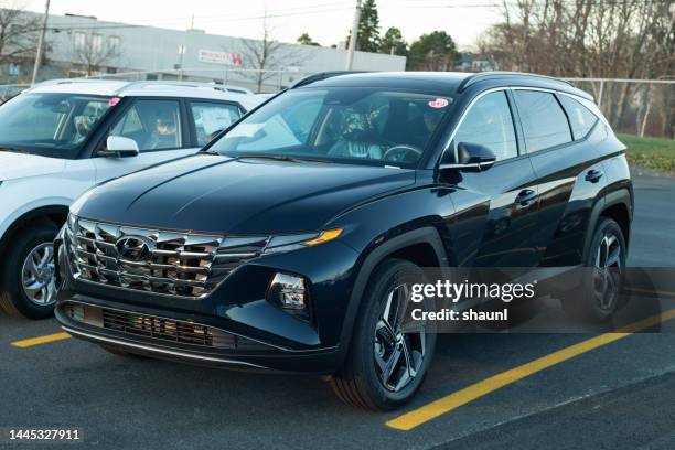 2023 hyundai tucson hybrid suv - tucson imagens e fotografias de stock