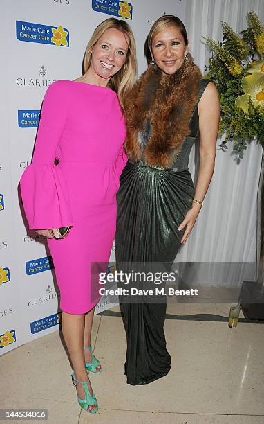 Kate Reardon and Tania Bryer attend the Marie Curie Cancer Fundraiser hosted by Heather Kerzner at Claridge's Hotel on May 15, 2012 in London,...