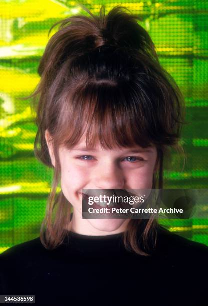 American actress Ellie Raab during a photo shoot in the 1980s in the United States of America.