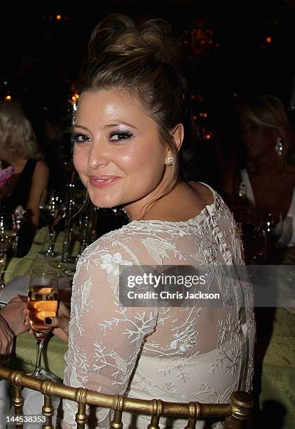 Holly Valance poses at the Marie Curie Cancer Care Fundraiser, hosted by Heather Kerzner at Claridge's Hotel on May 15, 2012 in London, England. The...