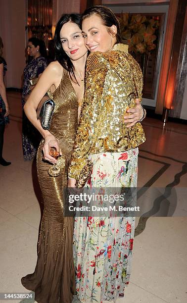 Yasmin Mills and Yasmin Le Bon attend the Marie Curie Cancer Fundraiser hosted by Heather Kerzner at Claridge's Hotel on May 15, 2012 in London,...