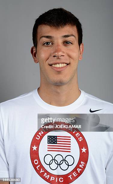 Nick McCrory of the US Olympic Diving team poses for pictures during a photo session during the 2012 Team USA Media Summit on May 15, 2012 in...