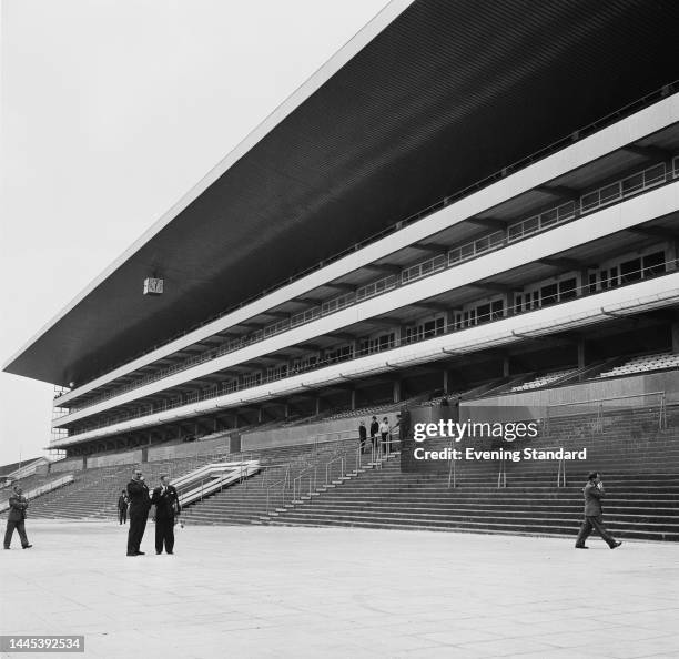 Exterior view of the new Tattersall grandstand at Ascot racecourse in Berkshire on May 29th, 1961.