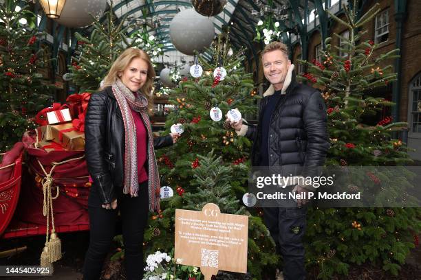 Magic's Ronan Keating and Harriet Scott launch 'Mission Christmas with Covent Garden' at Covent Garden on November 23, 2022 in London, England.