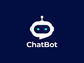 Chat Bot vector logo design concept