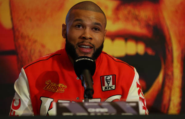Chris Eubank Jr is pictured during a Chris Eubank Jr v Liam Smith Press Conference at The Landmark Hotel on November 29, 2022 in London, England.