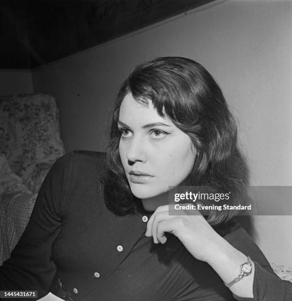 British actress Caroline Mortimer posing for a picture on February 13th, 1961.