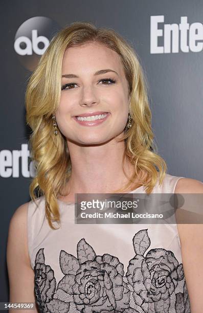 Actress Emily VanCamp attends the Entertainment Weekly & ABC-TV Up Front VIP Party at Dream Downtown on May 15, 2012 in New York City.