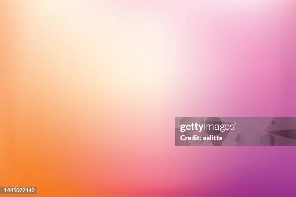 ilustrações de stock, clip art, desenhos animados e ícones de purple - orange defocused abstract background - multi colored background